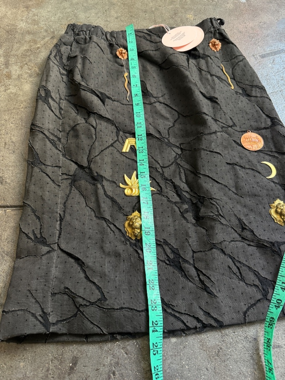 1,415$ 2016 Andreas Kronthaler Lazer Skirt w/ Metal Charms - Picture 2 of 8